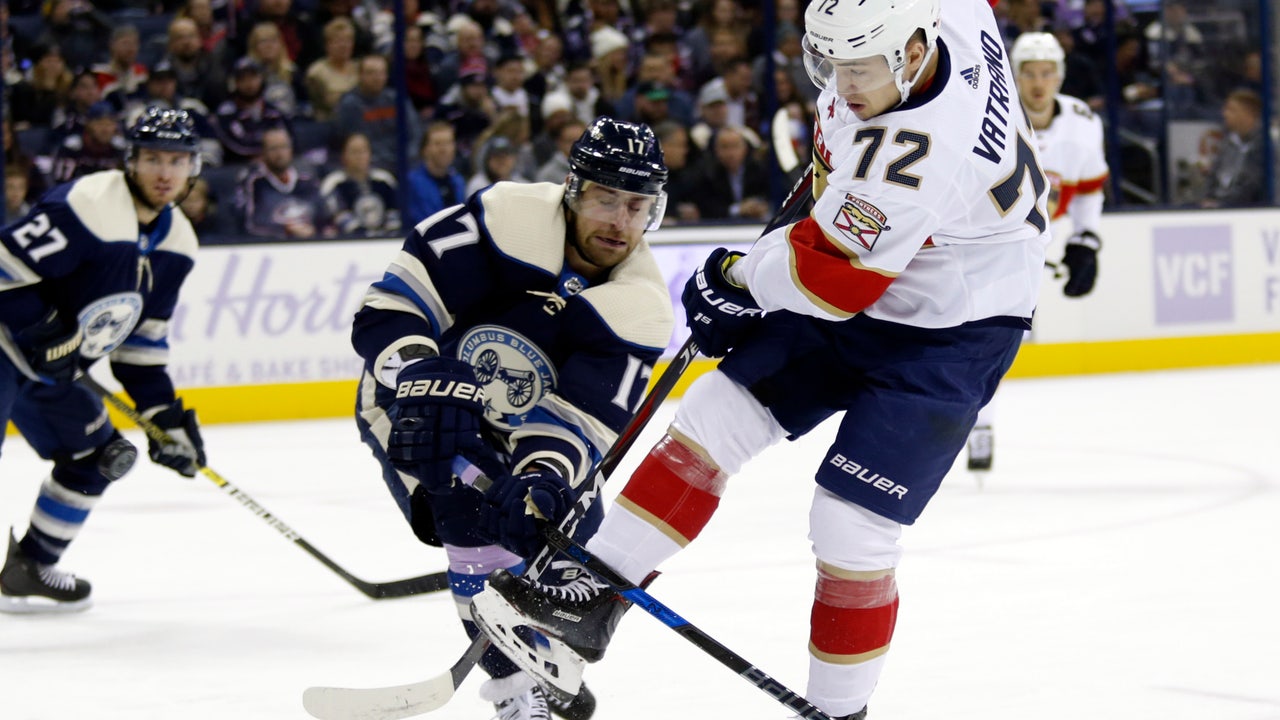 Blue Jackets come from behind to rout Florida 7-3